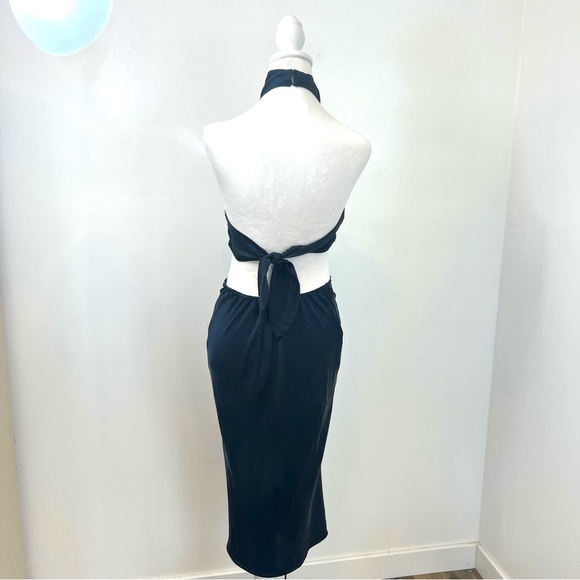 Anthropologie Navy Cutout Dress - Picture 8 of 13